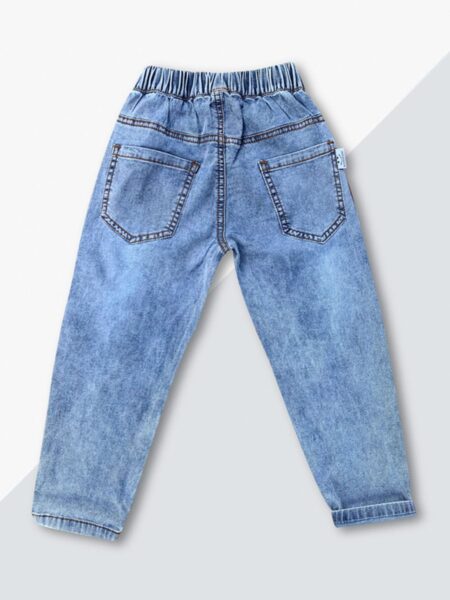 Just Look Up Kid Elastic Distressed Waist Jeans