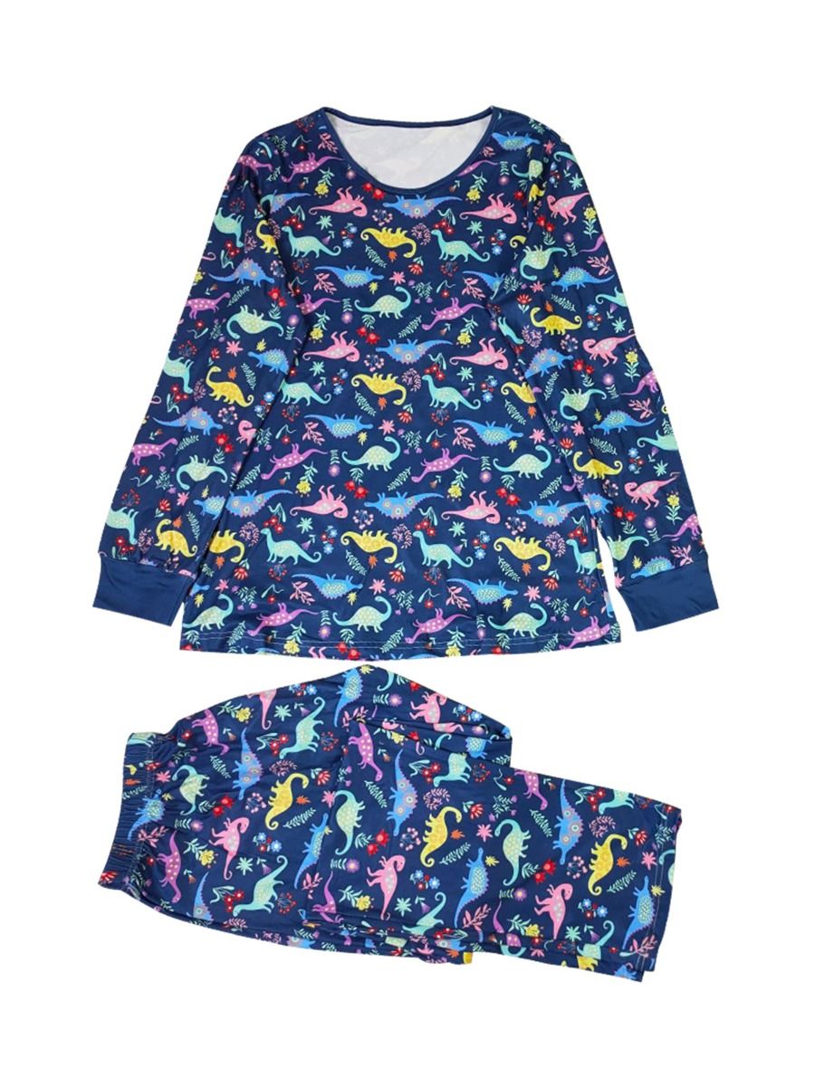 Mommy And Daughter Lovely Print Sleepwear Set Wholesale Family Matching