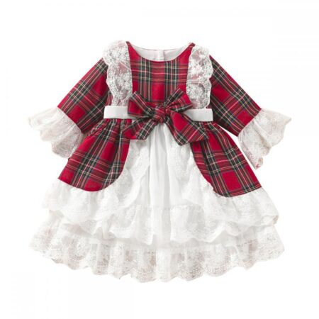 Girls Lace Bow Princess Dress Wholesale Girls Dress - Wholesale Baby Clothing Wholesale Kids Clothes